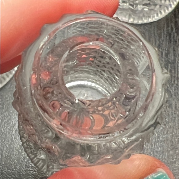 2 Pairs of VTG Sterling Silver Crystal Cut Style Glass Salt and Pepper Shakers - Picture 8 of 17